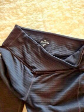 ATHLETIC - Athleta Colorblock Leggings Sculpting High Rise Workout Pants Medium